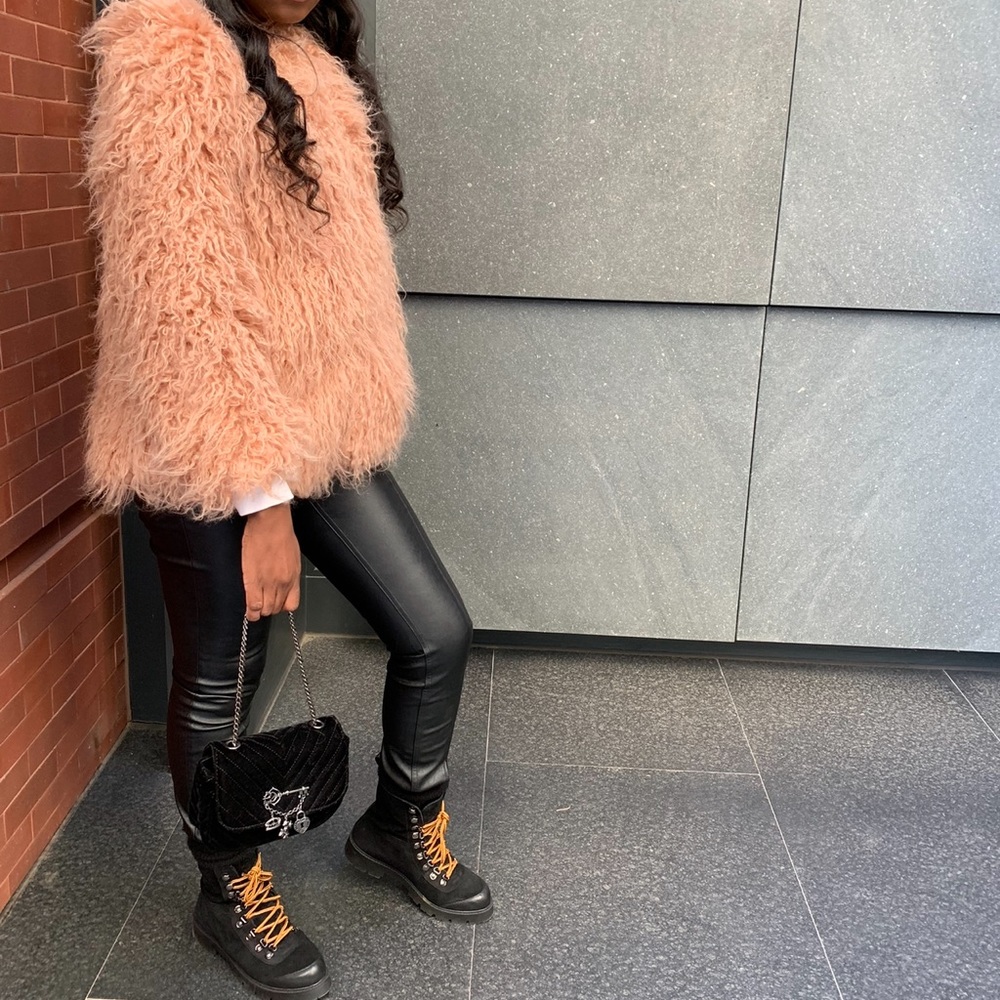 Shaggy Pink Coat